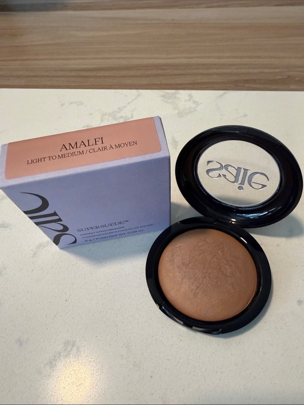 Saie Supersuede Baked Bronzer in Amalfi (Light to Medium)